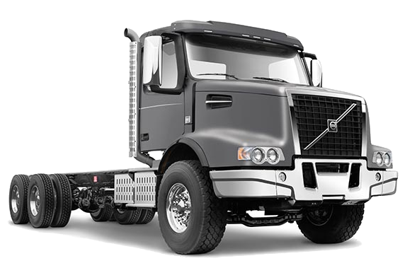 Silver Volvo VHD 300 AB truck